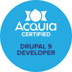 erster "Acquia Certified Developer - Drupal 9" in Deutschland