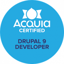 erster "Acquia Certified Developer - Drupal 9" in Deutschland
